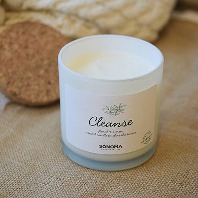 Sonoma Goods For Life Cleanse Floral & Citrus 13-oz. Candle Jar