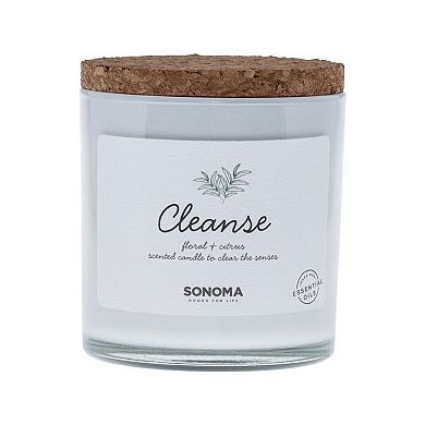 Sonoma Goods For Life Cleanse Floral & Citrus 13-oz. Candle Jar