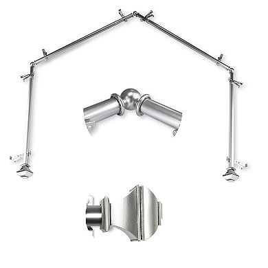 Rod Desyne Marion 13/16" 4-Sided Bay Window Curtain Rod