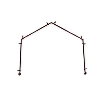 Rod Desyne Jordana 13/16" 4-Sided Bay Window Curtain Rod