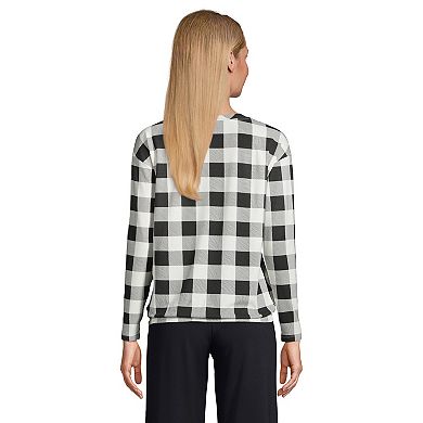 Women's Lands' End Long Sleeve Pajama Top