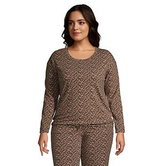 Women's Lands' End Long Sleeve Pajama Top