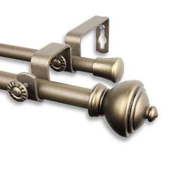 Rod Desyne Savannah 5/8" Double Curtain Rod 84" - 120"