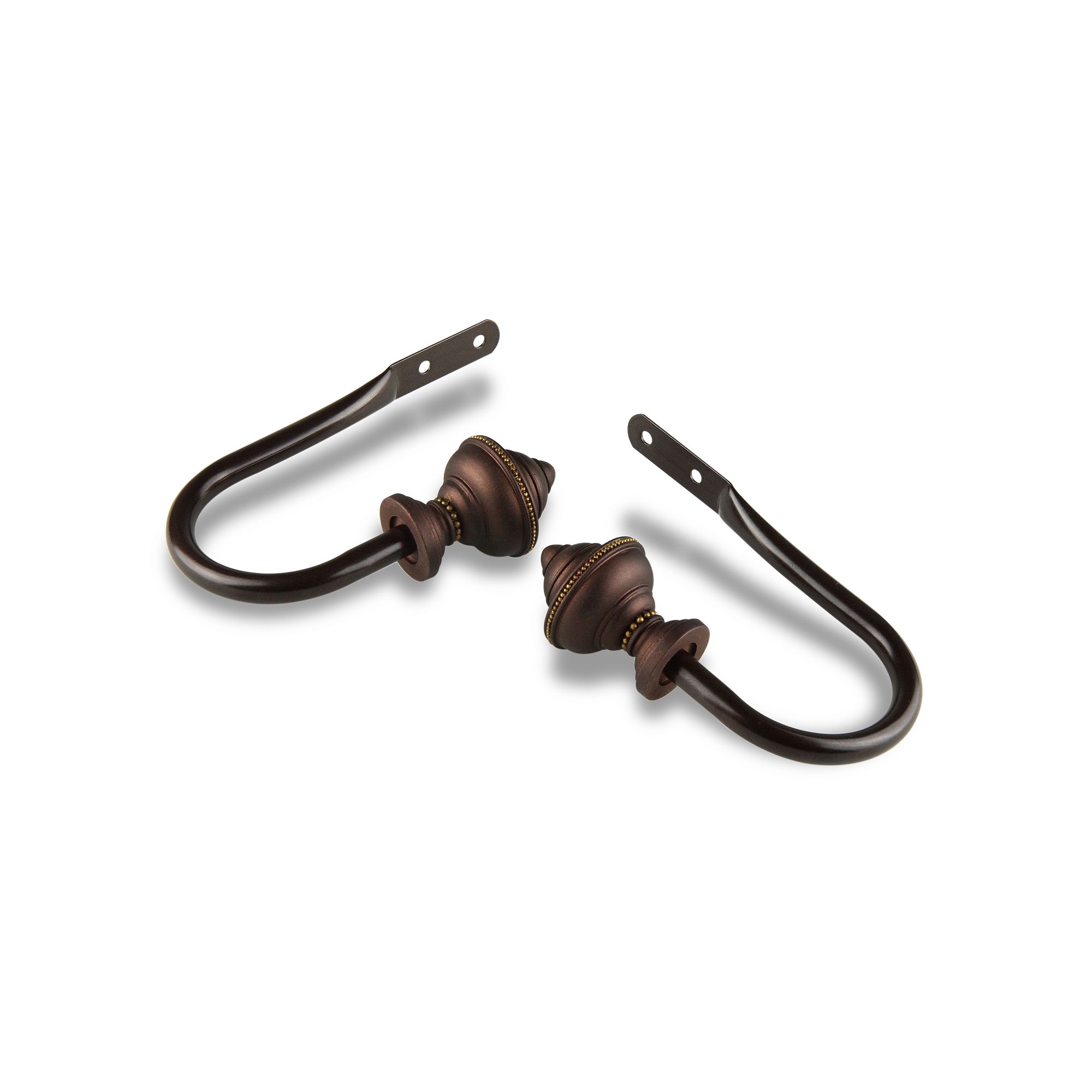 Rod Desyne Palace Holdback Pair, Brown
