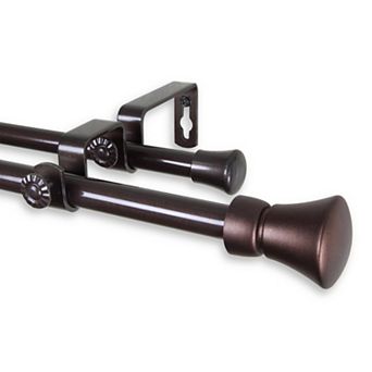 Rod Desyne Cora 5/8" Double Curtain Rod 84" - 120"