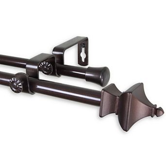 Rod Desyne Esta 5/8" Double Curtain Rod 84" - 120"