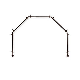 Rod Desyne Jordana 13/16" 5-Sided Bay Window Curtain Rod