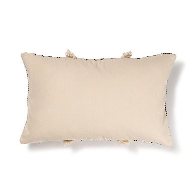 Sonoma Goods For Life Fringed Woven Feather Fill Throw Pillow