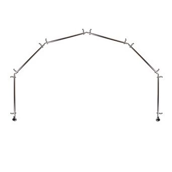 Rod Desyne Naomi 13/16" 6-Sided Bay Window Curtain Rod