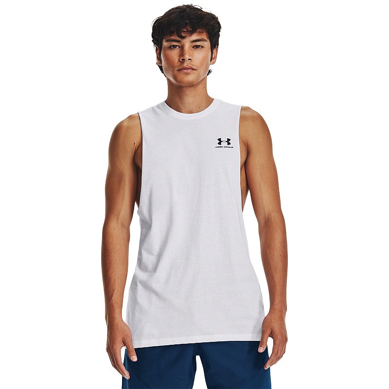 Men's Under Armour Left Chest Cut-Off Tank Top, 
