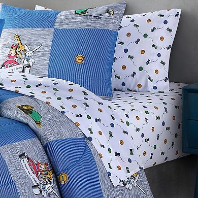 Corduroy Bear Patched Up Sheet Set with Pillowcases