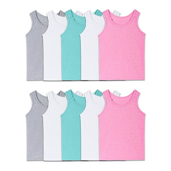 Toddler Girl Fruit of the Loom® Signature 10-Pack Assorted Tank Tops