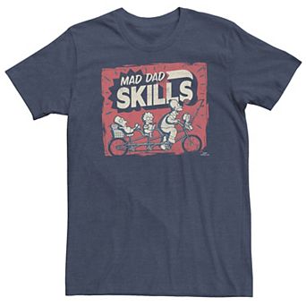Big & Tall The Simpsons Mad Dad Skills Poster Tee