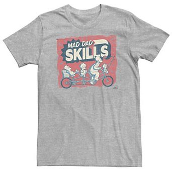 Big & Tall The Simpsons Mad Dad Skills Poster Tee