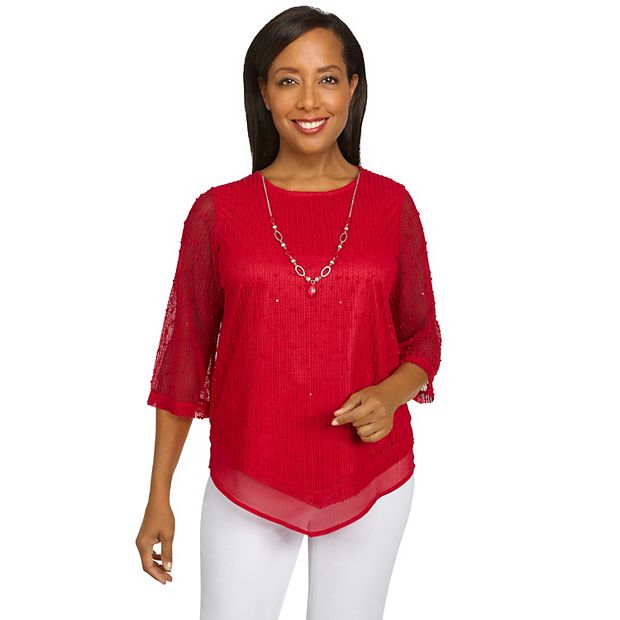 Women's Alfred Dunner Popcorn Knit Top