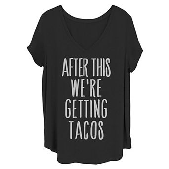 Juniors' Plus Size Tacos Tee