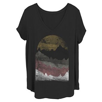 Juniors' Plus Size Vintage Sunset Tee