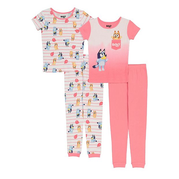 Bluey Little Girls' Boo Sisters 2-Piece Snug-fit Pajama Set