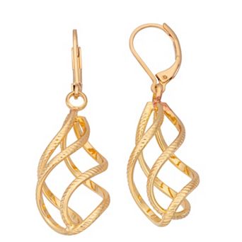 Napier Twisted Teardrop Earrings