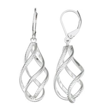 Napier Twisted Teardrop Earrings