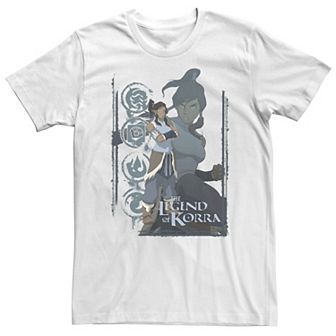 Big & Tall Nickelodeon Legend Of Korra Element Symbol Collage Portrait Tee