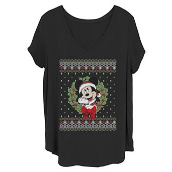 Disney's Mickey Juniors' Plus Sweater Tee