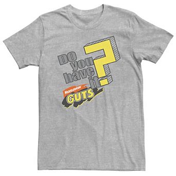 Big & Tall Nickelodeon Guts Do You Have It Vintage Question Logo Tee
