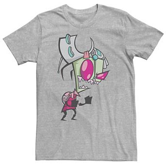Big & Tall Nickelodeon Invader Zim Menacing Laugh Tired Gir Portrait Tee