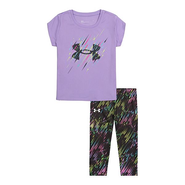 Toddler Girl Under Armour Momentum Star Logo Tee & Leggings Set