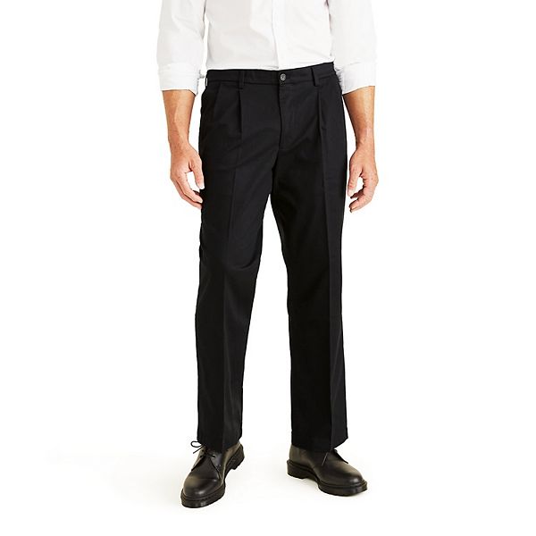 Dockers Men's Big & Tall Pleated Classic Fit Signature Khaki Lux Cotton Stretch Pants
