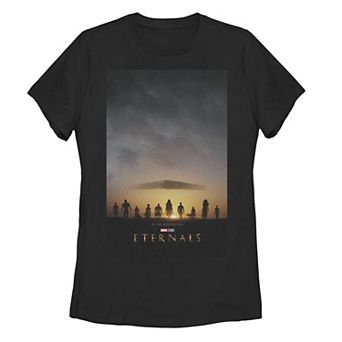 Juniors' Marvel Eternals Group Sunset Poster Tee