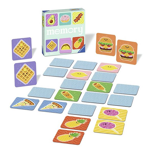 Memory Foodie Favorites Kids Matching Card Game - Multi