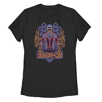 Juniors' Marvel Shang-Chi Neon Outline Tee