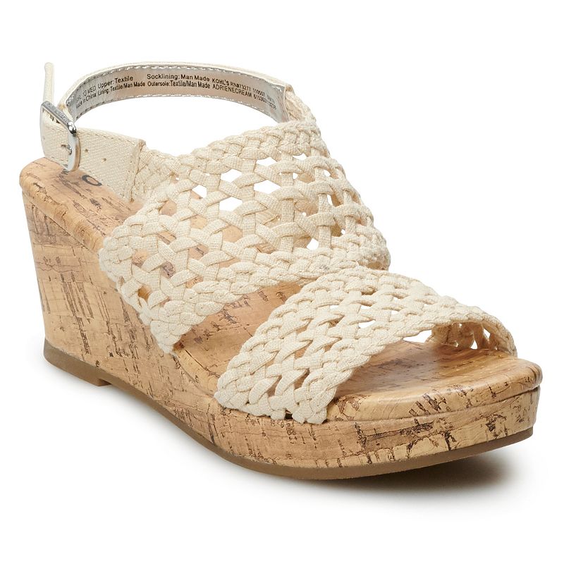 Kohls womens best sale wedge sandals