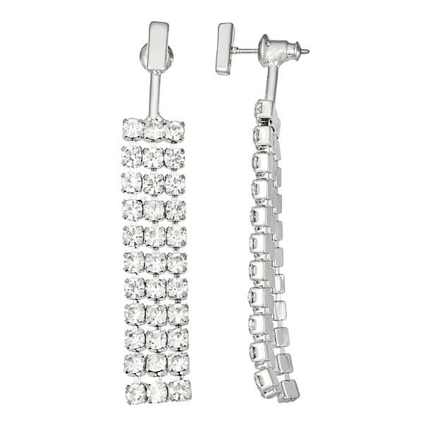 Simply Vera Vera Wang Simulated Crystal Front-Back Waterfall Drop Earrings