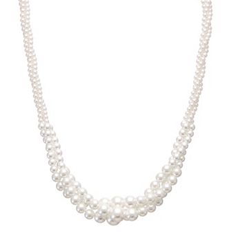 Simply Vera Vera Wang Twisted Simulated Pearl Collar Necklace
