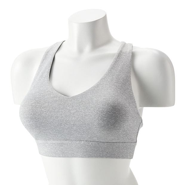 Grey Aztec Non Wired Seam Free Sports Bra