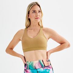 Vans Flying V Print Sports Bra Beige