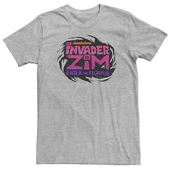 Big & Tall Nickelodeon Invader Zim Enter The Florpus Movie Logo Tee