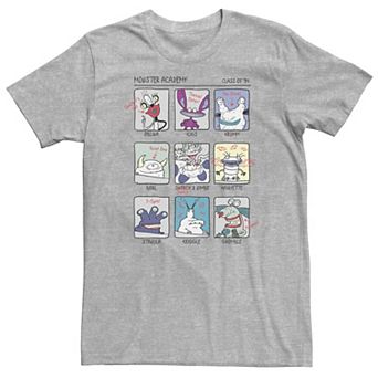 Big & Tall Nickelodeon Aaahh!!! Real Monsters Yearbook Photos Page Tee