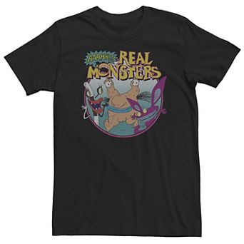 Big & Tall Nickeldeon Aaahh!!! Real Monsters Trio Portrait Tee