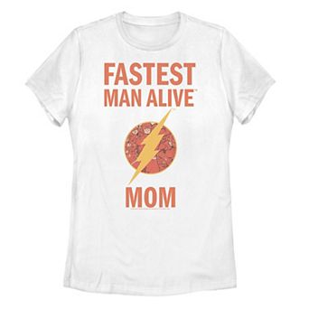 Juniors' DC Comics The Flash Fastest Man Alive Mom Lightning Circle Tee