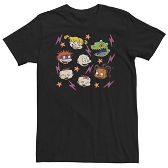 Big & Tall Nickelodeon Rugrats Baby Faces Floating Around Vintage Tee