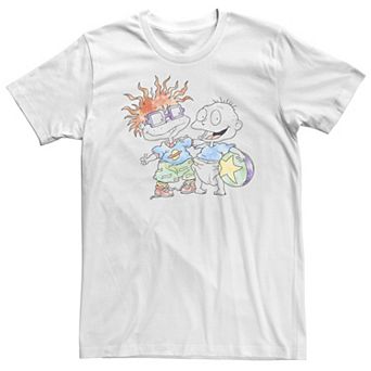 Big & Tall Nickelodeon Rugrats Tommy And Chuckie Best Friends Watercolor Tee