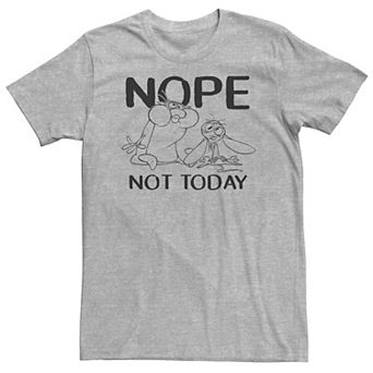 Big & Tall Nickelodeon Ren And Stimpy Nope Not Today Sketch Tee