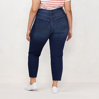 Plus Size LC Lauren Conrad High-Waist Skinny Ankle Jeans