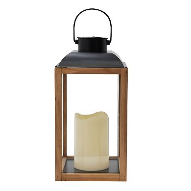 Sonoma Goods For Life Two Tone LED Lantern Floor Decor