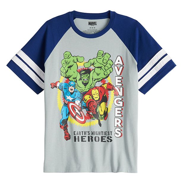 Boys 8 20 Marvel Hero Graphic Ringer Tee