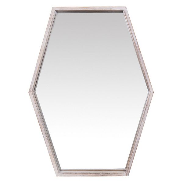 Stratton Home Decor April Hexagon Wall Mirror