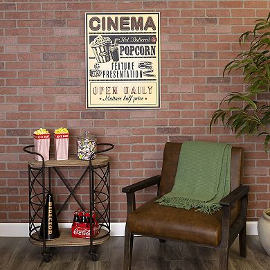 Stratton Home Decor Vintage Inspired Cinema Wall Art